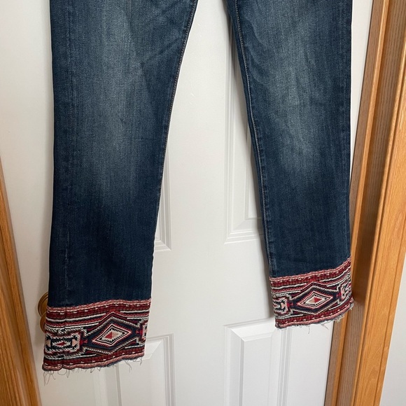 Driftwood Colette Straight Jeans Embroidered Size 27x27 - Picture 4 of 10